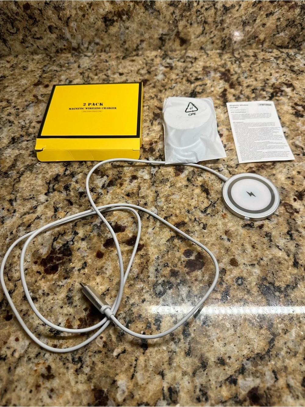 Magnetic Wireless Charger Pad - White